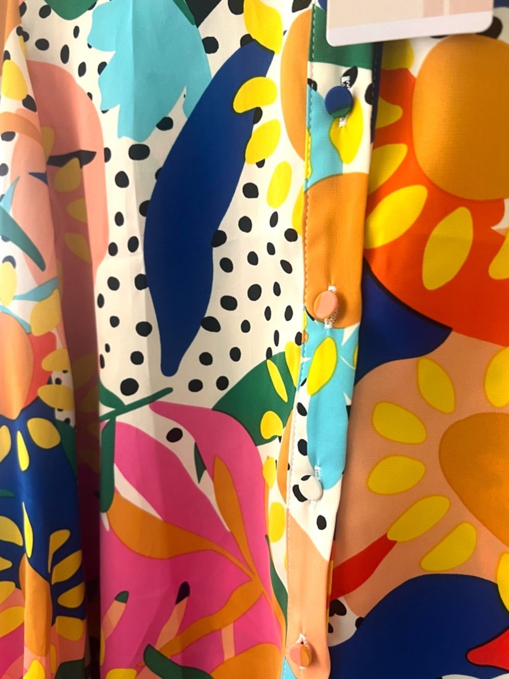 Kirundo Multicolor Floral Abstract Button-Up Top - Picture 4 of 6